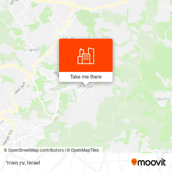 Карта עין מאהל