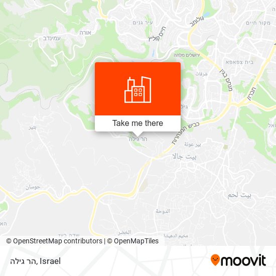 הר גילה map