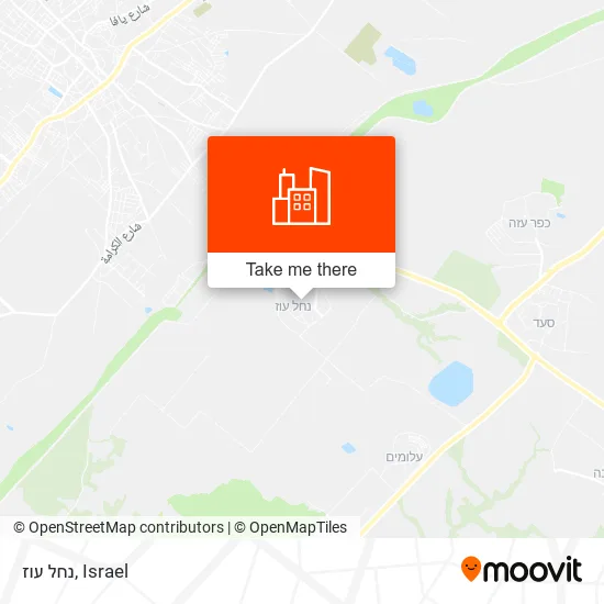 Карта נחל עוז