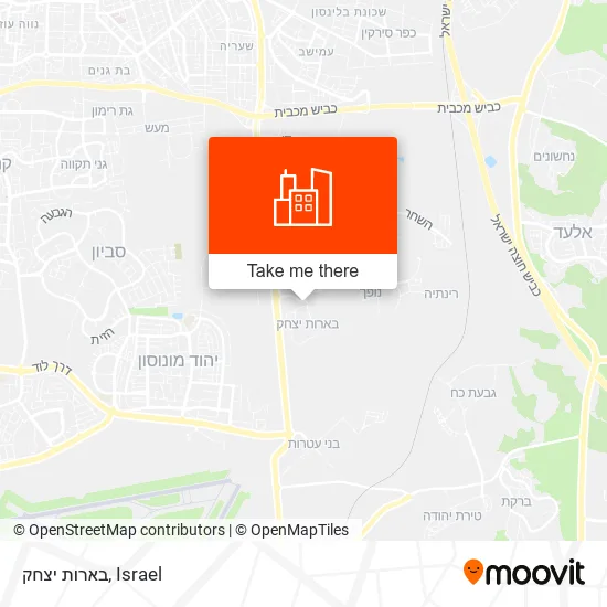 Карта בארות יצחק