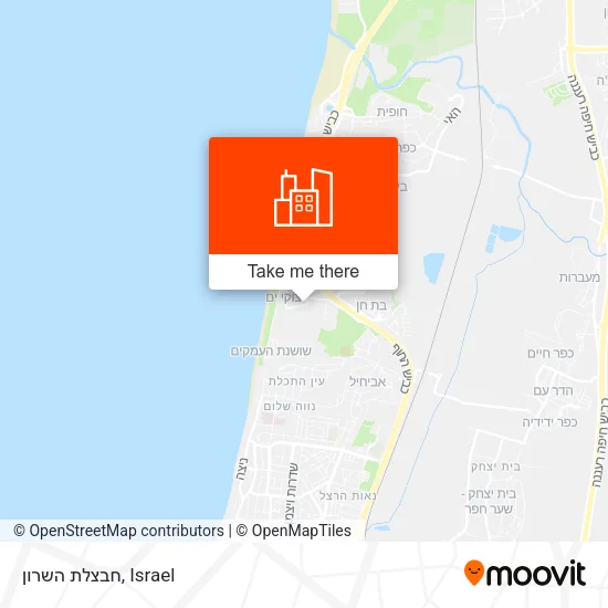 Карта חבצלת השרון