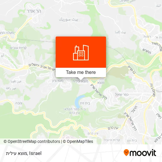 Карта מוצא עילית
