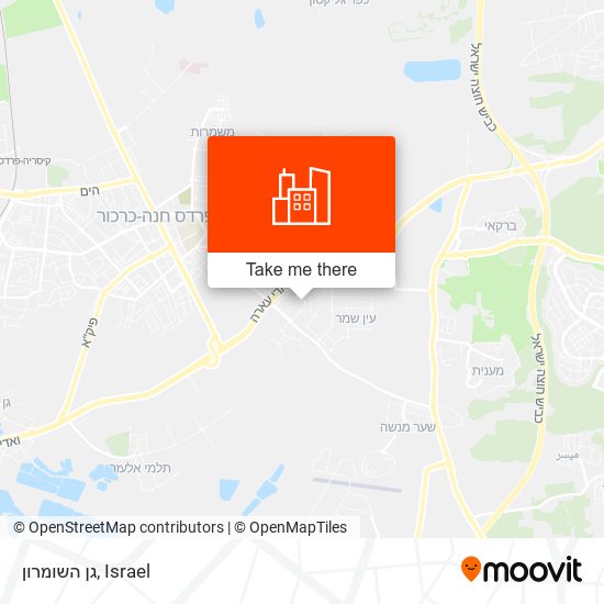 Карта גן השומרון
