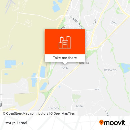 בן זכאי map