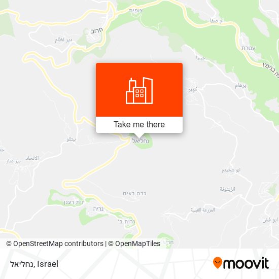 נחליאל map