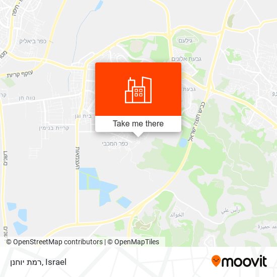 Карта רמת יוחנן