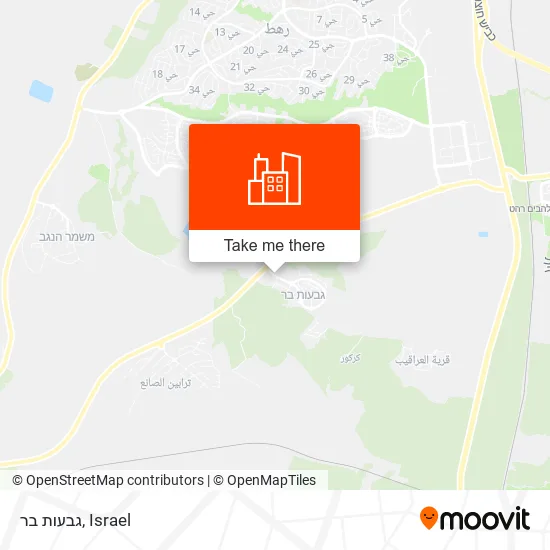 Карта גבעות בר