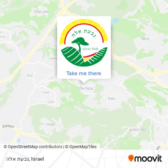 גבעת אלה map
