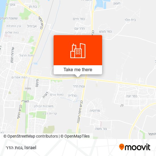 גנות הדר map