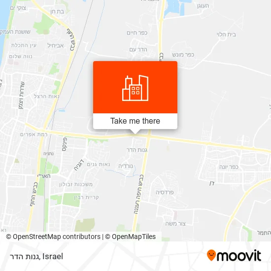 גנות הדר map