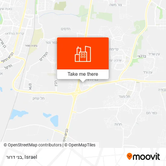 בני דרור map