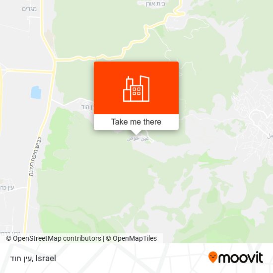 עין חוד map