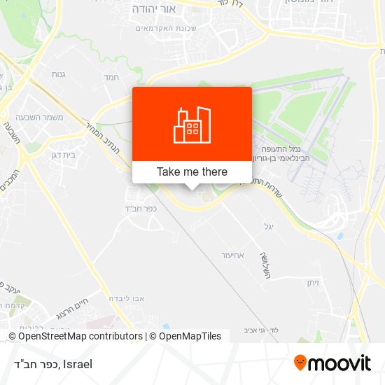 כפר חב"ד map