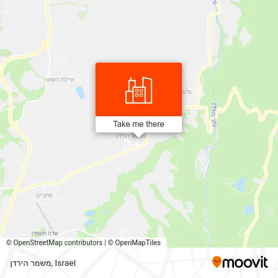 משמר הירדן map