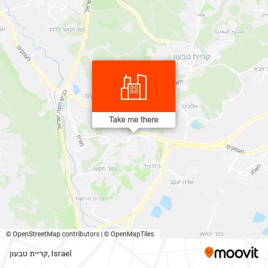 Карта קריית טבעון