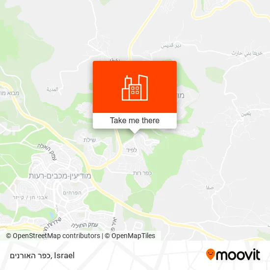Карта כפר האורנים