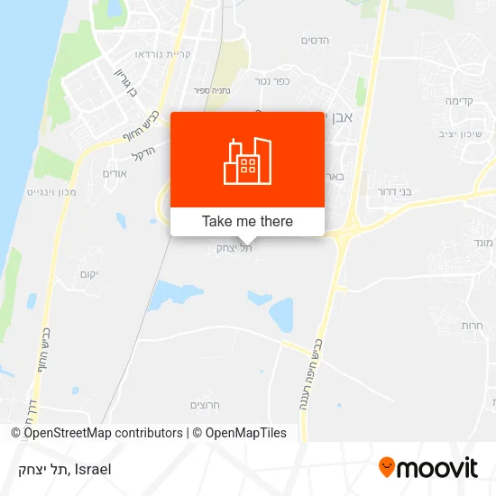 Карта תל יצחק