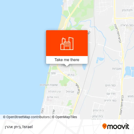 Карта ביתן אהרן