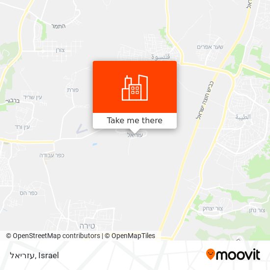 עזריאל map