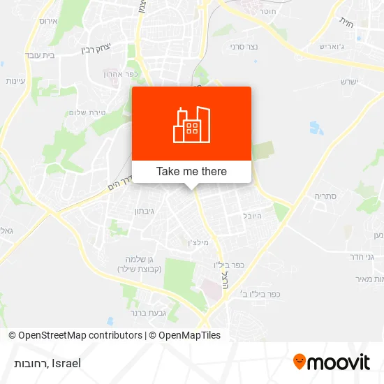 רחובות map