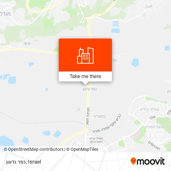 Карта כפר גדעון