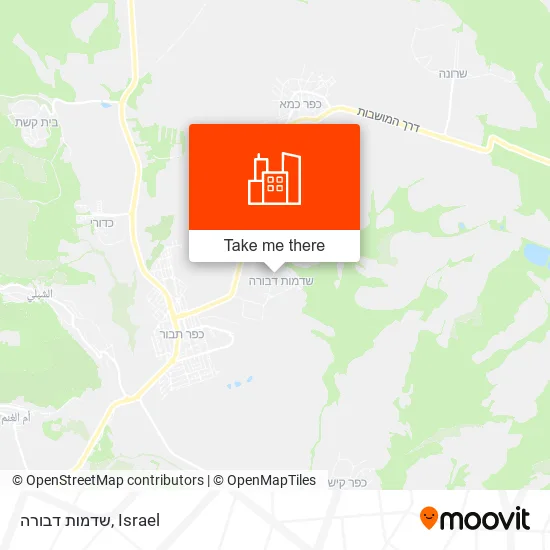 Карта שדמות דבורה