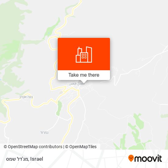 מג'דל שמס map