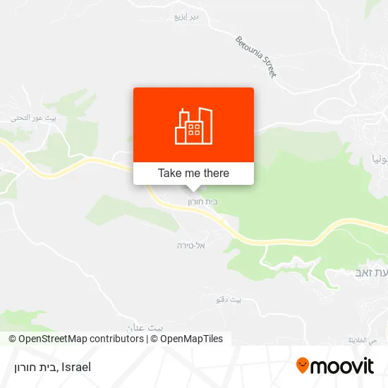 Карта בית חורון
