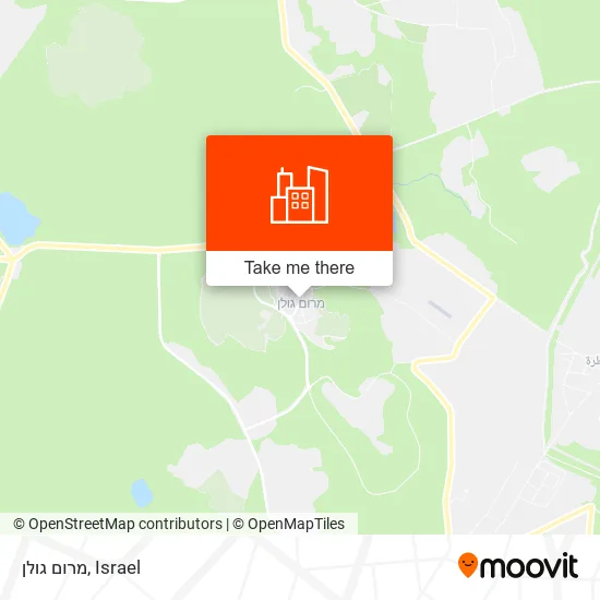 מרום גולן map
