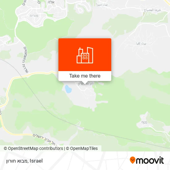 מבוא חורון map