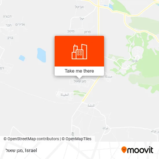 Карта מגן שאול