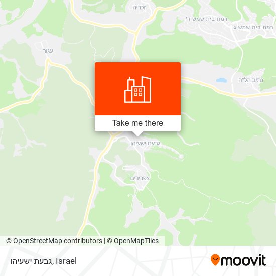 גבעת ישעיהו map