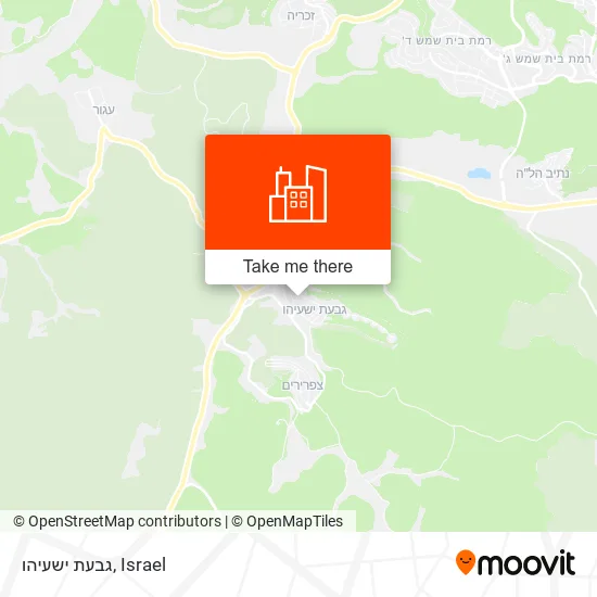 Карта גבעת ישעיהו