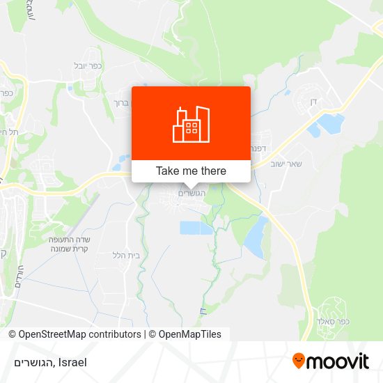 הגושרים map