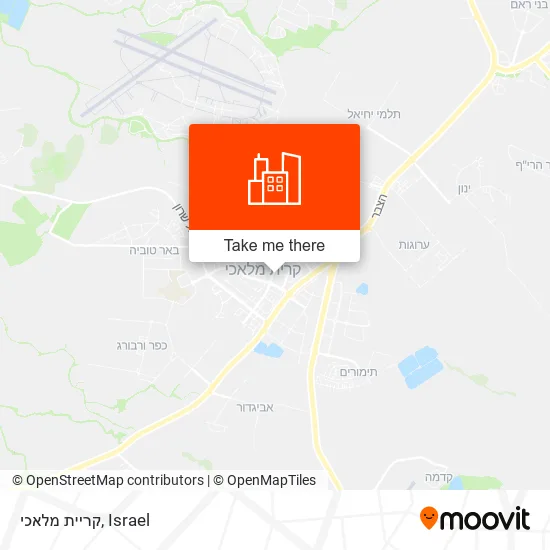Карта קריית מלאכי