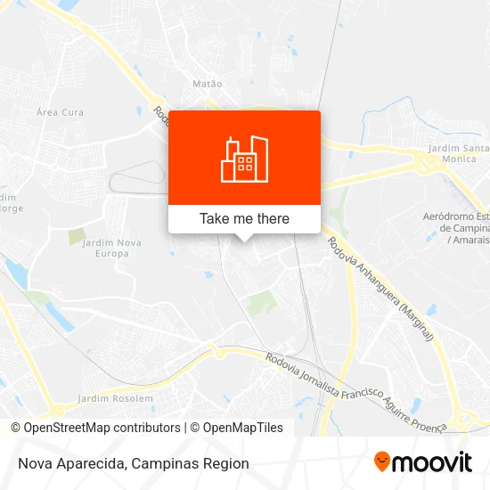 Nova Aparecida map