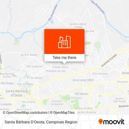 Santa Bárbara D'Oeste map