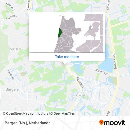 Bergen (Nh.) map