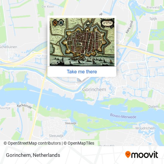 Gorinchem map