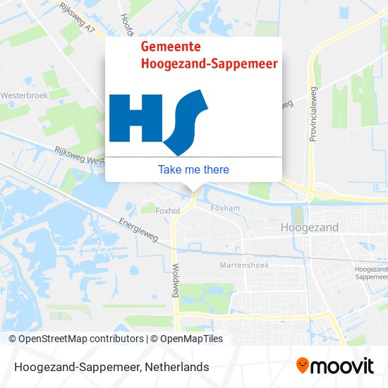 Hoogezand-Sappemeer Karte