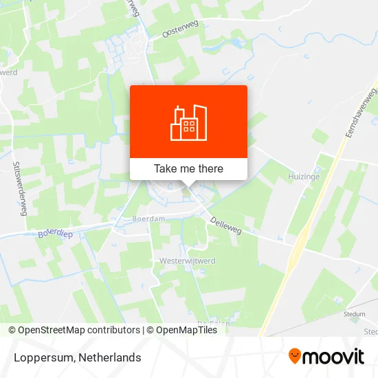 Loppersum map