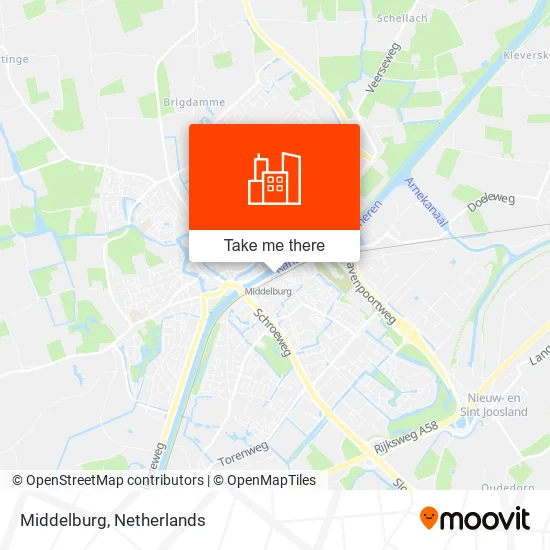 Middelburg map