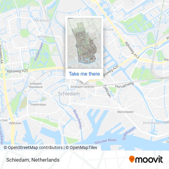 Schiedam map