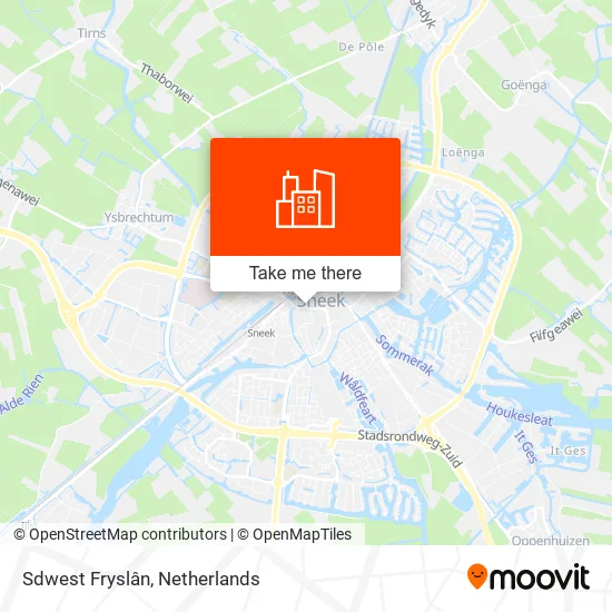Sdwest Fryslân map
