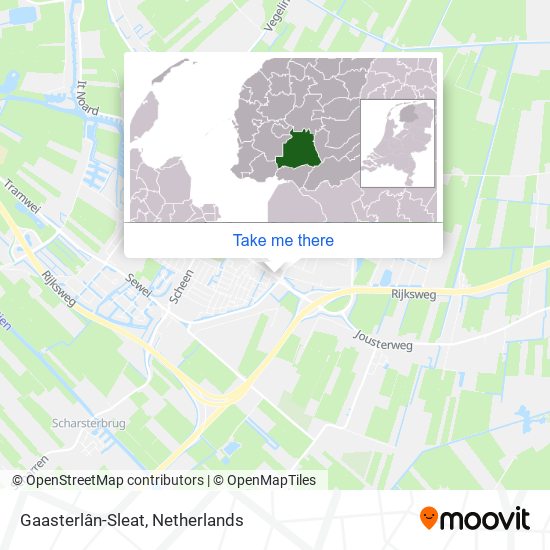 Gaasterlân-Sleat map
