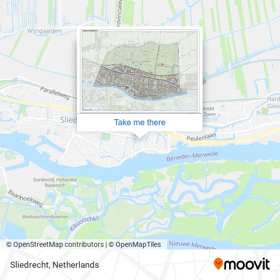 Sliedrecht map