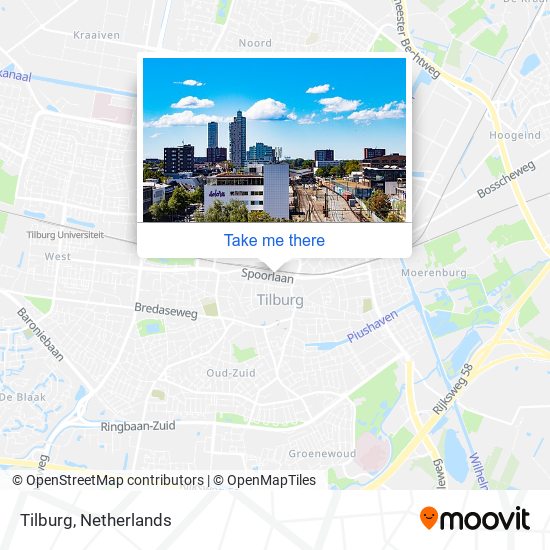 Tilburg Karte