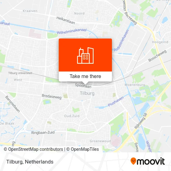 Tilburg map