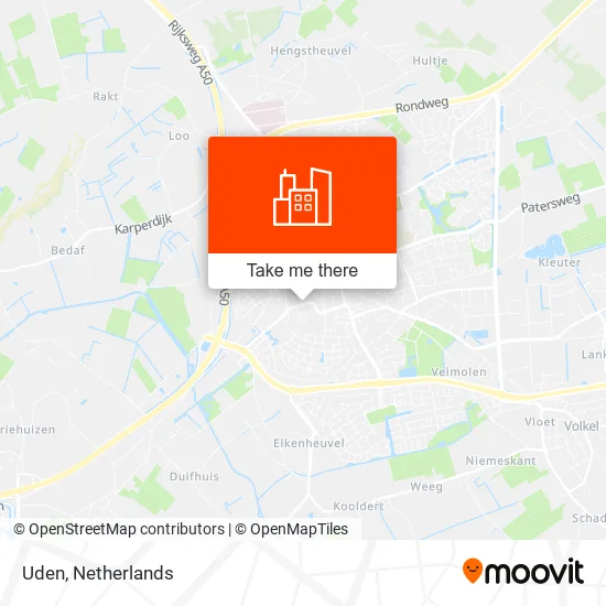 Uden map