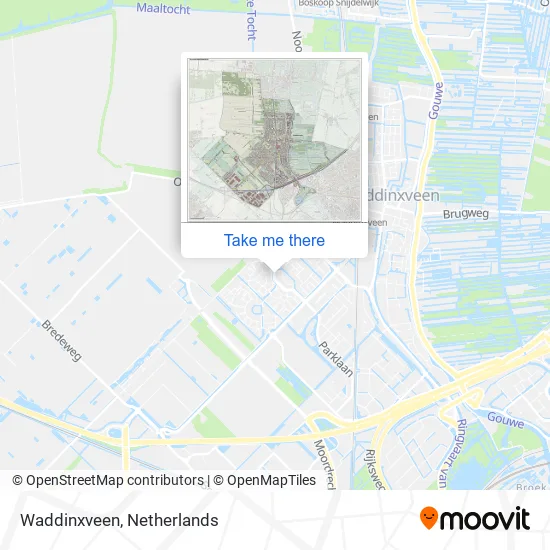 Waddinxveen map
